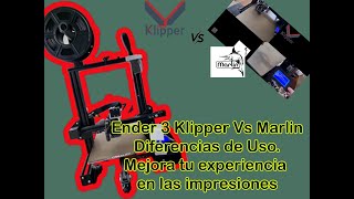 Ender 3 Klipper Vs Marlin Mejora tu experiencia Impresion 3d [upl. by Eelak]