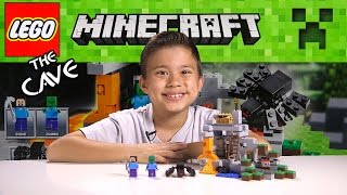 LEGO MINECRAFT  Set 21113 THE CAVE  Unboxing Review TimeLapse Build [upl. by Yecats171]