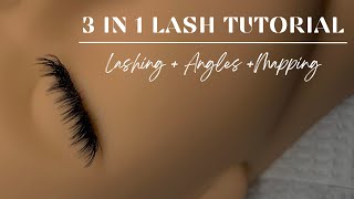 3 IN 1 LASH TUTORIAL  LAYERS ANGLES  MAPPING [upl. by Michaella]