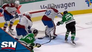 Stars Evgenii Dadonov Converts On Wide Open Cage After Brutal Giveaway By Avalanches Ross Colton [upl. by Cornew]