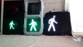 UK Japan and US Pedestrian LED traffic signals [upl. by Noirred]