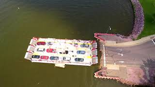 Merrimac Ferry crossing Wisconsin River Lake [upl. by Asli513]