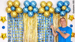 DECORACIONES PARA CUMPLEAÑOS ✨adornos con globos 😊👍 decoración con globos para cumpleaños [upl. by Harras]