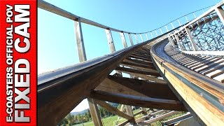 Mammut Tripsdrill  Roller Coaster POV On Ride Wooden Coaster Gerstlauer Theme Park Germany [upl. by Aman]