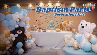 baptism decoration ideas 095  birthday table decoration ideas  christening decorations ideas [upl. by Ahsiam76]