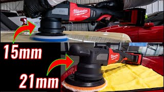 NEW Random Orbital M18 Milwaukee Polisher Review  15mm amp 21mm 2684 amp 2685 [upl. by Michael973]