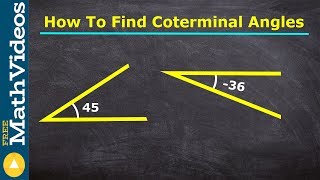 How to find coterminal angles using drawings [upl. by Legin]