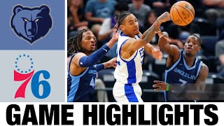 Memphis Grizzlies vs Philadelphia 76ers FULL GAME Highlights  2024 NBA Summer League [upl. by Airotna438]