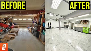 Building a Showroom Style Garage COMPLETE TRANSFORMATION [upl. by Ytsanyd553]