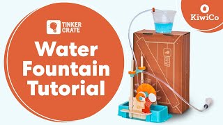 Build Your Own Water Fountain  Tinker Crate Project Instructions  KiwiCo [upl. by Alleris]