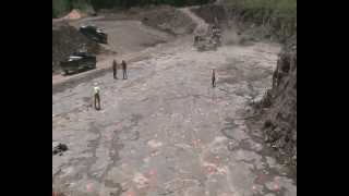 Gilboa fossil forest Devonian age New York State field work 2010 [upl. by Persons]