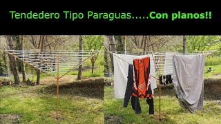 Cómo realizar un tendedero de ropa tipo paraguas 👍👍 [upl. by Retse]