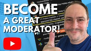 Chat Moderator on Youtube  How to Become a Great Moderator [upl. by Aiciruam913]