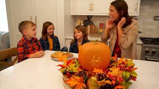 Jabberin Jack Talking Pumpkin with Animated Halloween Scenes on QVC [upl. by Ivett]