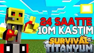 SIFIRDAN İLK GÜNDE 10M PARA KASTIM  minecraft sonoyuncu survival titanyum [upl. by Gail]