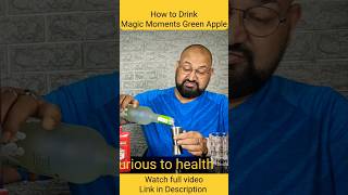 How to drink Magic Moments green apple nilgirikashyap vodka review [upl. by Aleahs]