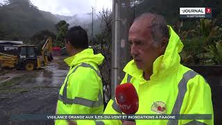 Tahiti et Moorea sous les eaux une vigilance orange émise [upl. by Royd]