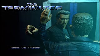 Terminator Stop Motion T800 vs T1000 Test [upl. by Aloap]