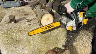 RYOBI chainsaw RCS4040CB TYPE III [upl. by Aihceyt]