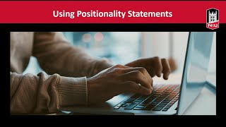 Using Positionality Statements December 2023 [upl. by Niletac19]