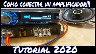 como conectar amplificador  tutorial  2020 [upl. by Odnalra]