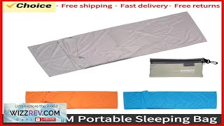 TOMSHOO 70210CM Portable Sleeping Bag Outdoor Travel Camping Hiking Polyester Pongee Review [upl. by Oran]