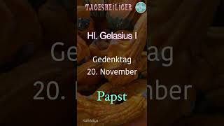 Tagesheiliger  Gelasius I  Papst  Kathfokus [upl. by Ahsinaw448]