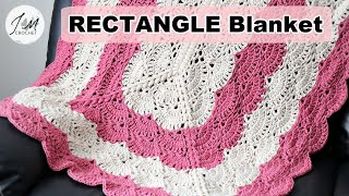 💓GORGEOUS How to Crochet a Rectangle Blanket  Flora Blossom Rectangle Blanket crochetpattern [upl. by Neerbas]