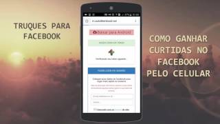 Como ganhar likes no facebook pelo celular  AUTO LIKER BRASIL FUNCIONANDO [upl. by Oflodur103]