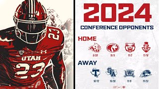 2024 Utah Utes Football Game Schedule [upl. by Lehcin]