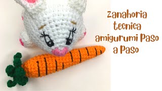 Como hacer una Zanahoria 🥕 amigurumi paso a paso  tutorial para principiantes [upl. by Ryon]