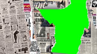 GreenScreenTransitionpapernewspaperanimationPaperTearTransitions 012 [upl. by Orapma]