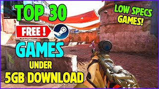 30 Awesome Free Steam Games Under 5GB Download Games for Low End PCs [upl. by Ahsiekal]