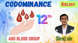 Codominance Class 12ABO Blood groupMultiple allelesInheritance of one geneSciFlix345 [upl. by Ronni]