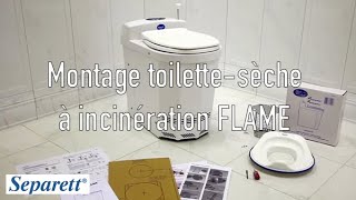 Montage toilettesèche à incinération FLAME Separett par Maisonecolo [upl. by Duntson]