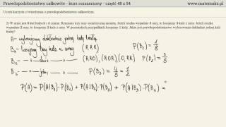 Prawdopodobieństwo całkowite  kurs rozszerzony [upl. by Ynaiffit]