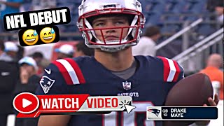 Drake Maye EVERY SNAP vs Carolina Panthers  Patriots DEBUT  2024 NFL Preseason HIGHLIGHTS [upl. by Lionel313]