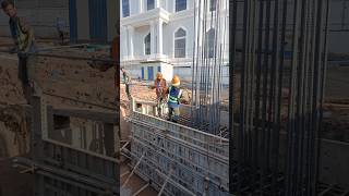 Rebar column starter bar shorts construction [upl. by Dnomse]