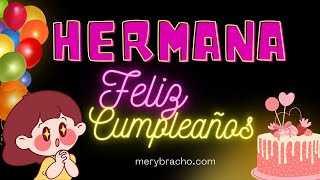 😍 Tarjeta Cristiana de Cumpleaños para una Hermana 🎂 Frases lindas de felicitaciones a hermana 🎁 [upl. by Emory]