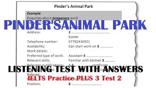 PINDERS ANIMAL PARK LISTENING TEST WITH ANSWERS [upl. by Yekram471]