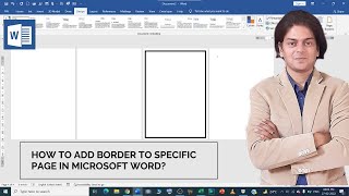 How to add border to specific page In Microsoft word [upl. by Dnar]