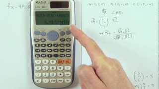 Vector calculations on the Casio fx991es plus calculator [upl. by Ecidnak472]