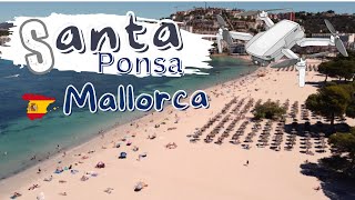 Santa Ponsa Beach Mallorca 2024 Drone Video Santa Ponsa Drone View [upl. by Nevada]