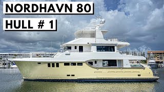 2021 NORDHAVN 80 Hull 1 Explorer Yacht Tour  Expedition Liveaboard LongRange Cruiser [upl. by Frame]