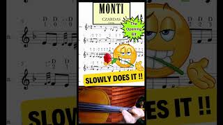 Monti Czardas  VIOLIN Play Along Sheet Music [upl. by Douglass]