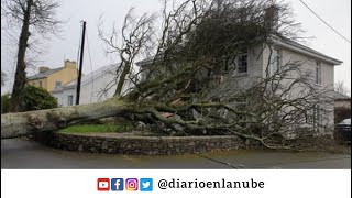 Eunice la tormenta que azotó a Irlanda y al Reino Unido [upl. by Min]