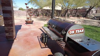 Walkthrough Of My New Custom Iron Oak 115 Gallon Offset Smoker With The Pitmaker [upl. by Bowerman591]