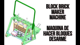 Maquina Bloquera Ponedora Block Brick Maker Machine [upl. by Cavan]