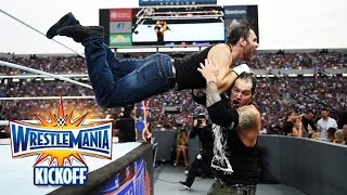 Dean Ambrose vs Baron Corbin  Intercontinental Title Match WrestleMania 33 Kickoff [upl. by Oivlis]