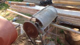 Peeling Debarking Machinehomemade [upl. by Aiuqat281]